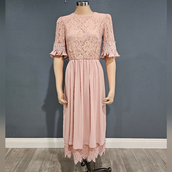 Miss June Maxi Dress Ursula In Pink main image 0